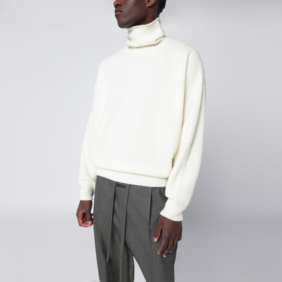Fear of God Maglione dolcevita bianco in lana
