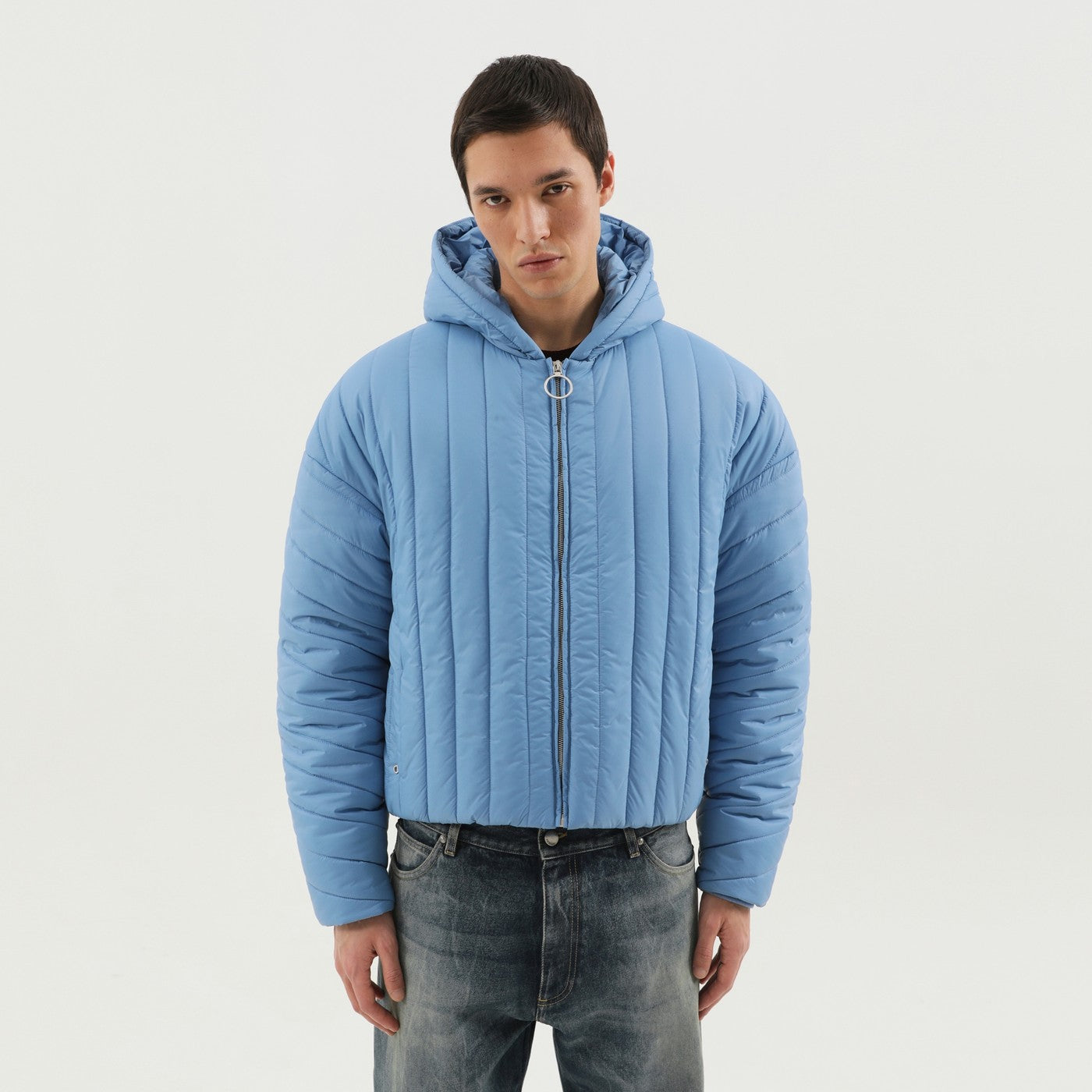 1989 STUDIO Piumino trapuntato blu chiaro