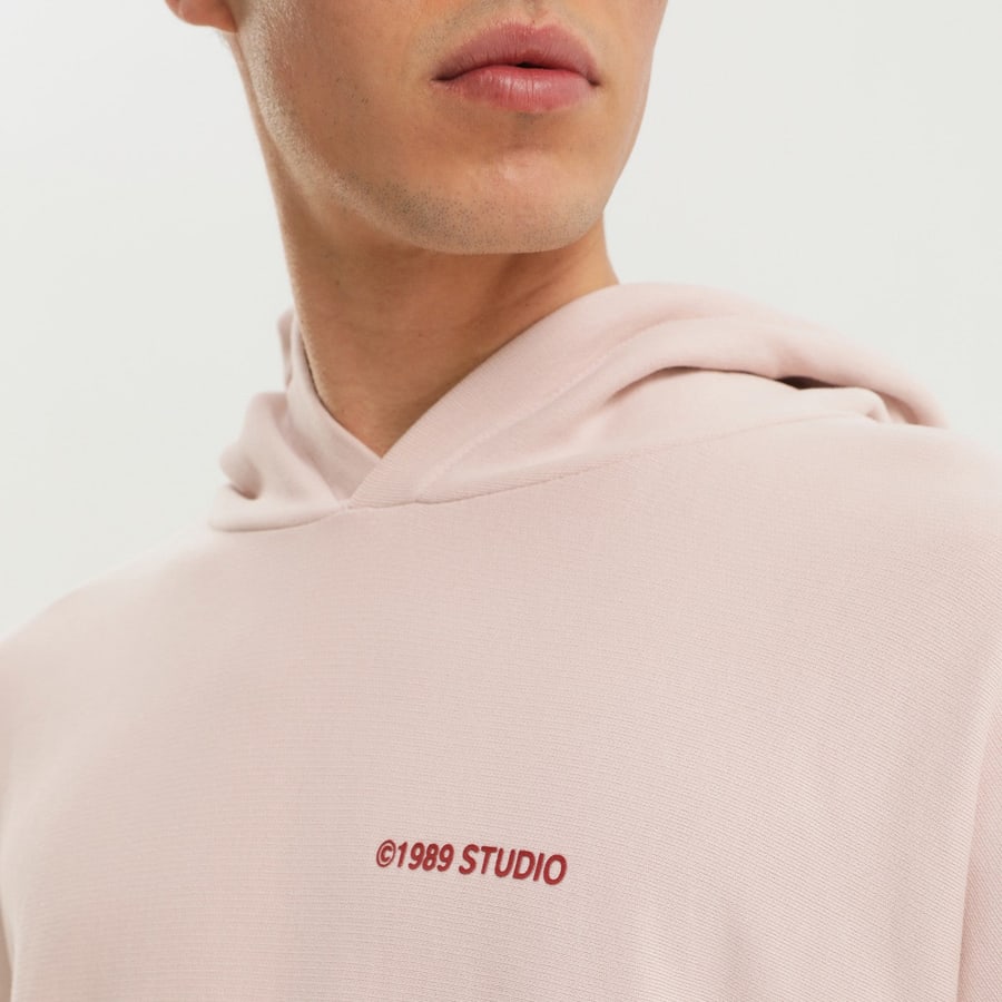 1989 STUDIO Felpa con cappuccio In My Dreams rosa, view 5
