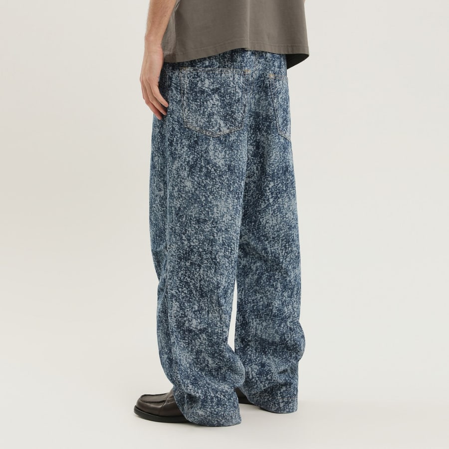 1989 STUDIO Pantaloni Marble Mastiff in denim, view 4