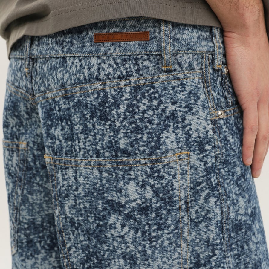1989 STUDIO Pantaloni Marble Mastiff in denim, view 5