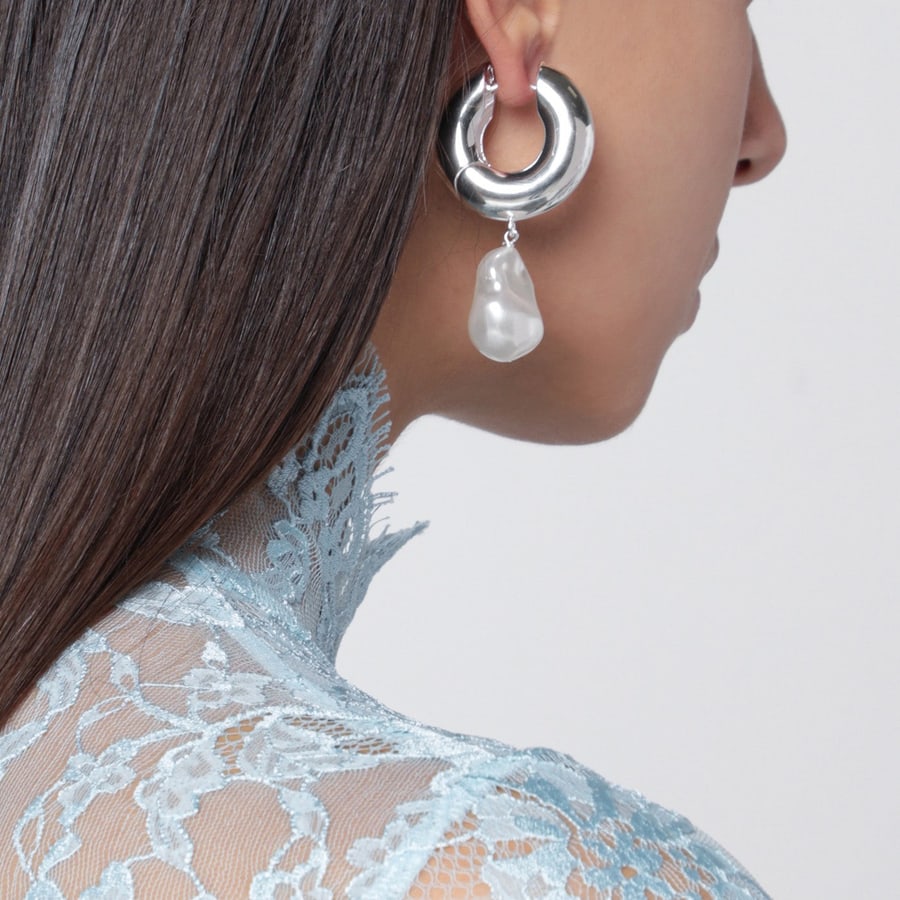 ELIOU Orecchini Pearl argento, view 2