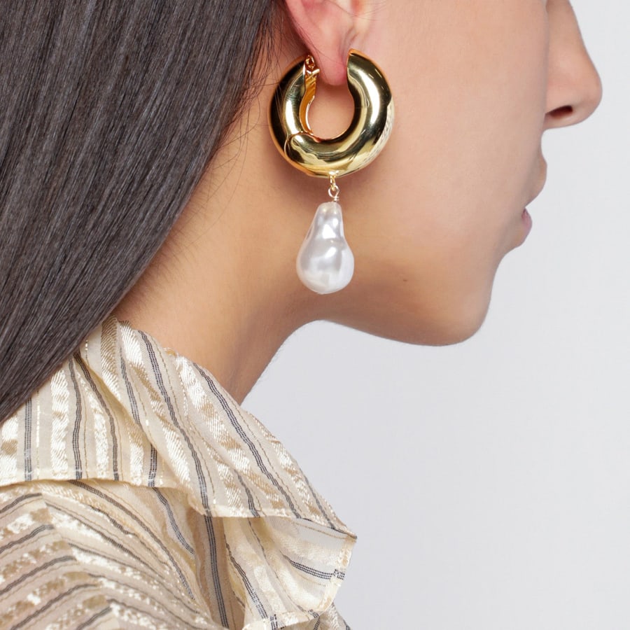ELIOU Orecchini Pearl oro, view 2