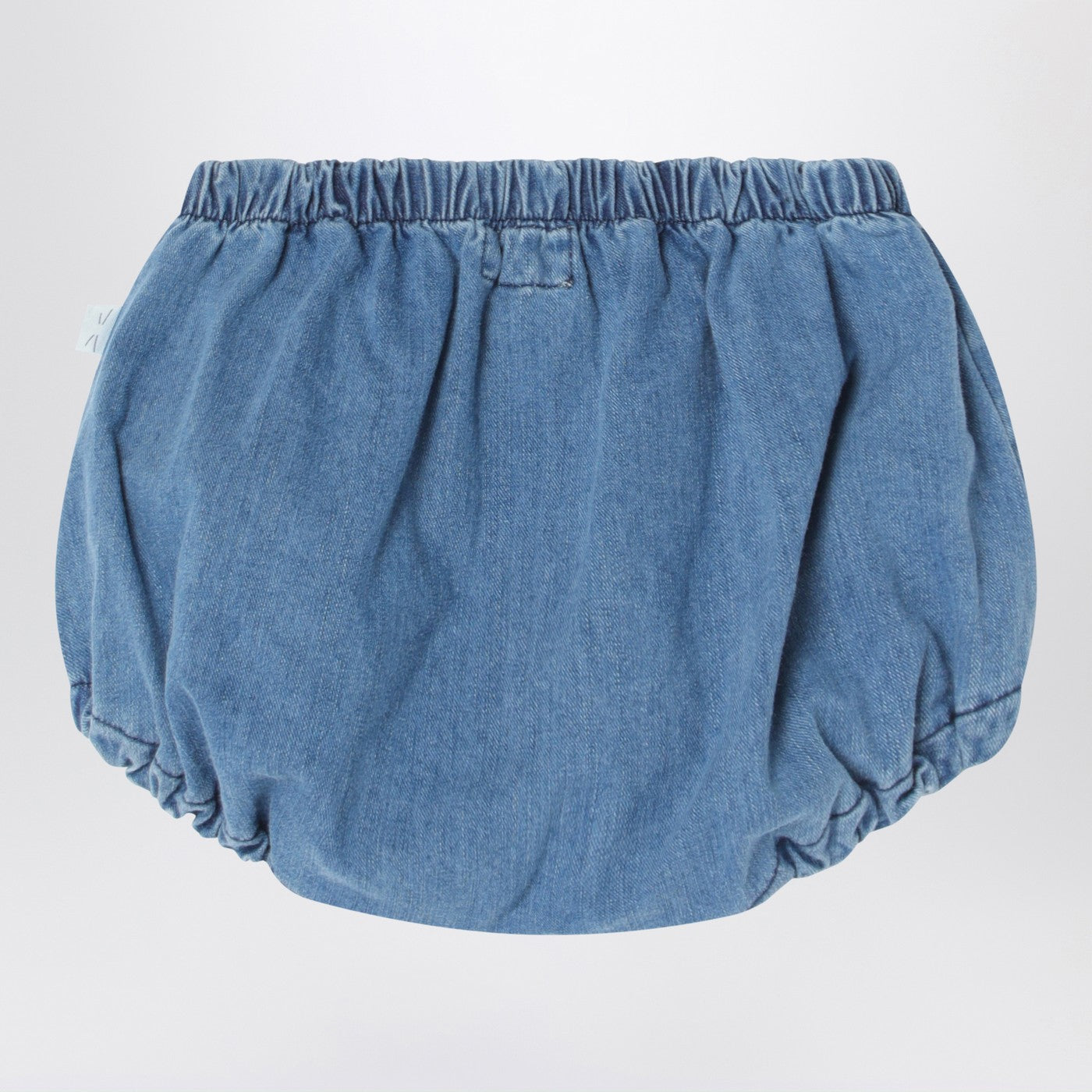 TEDDY & MINOU Culotte blu denim in cotone, view 2