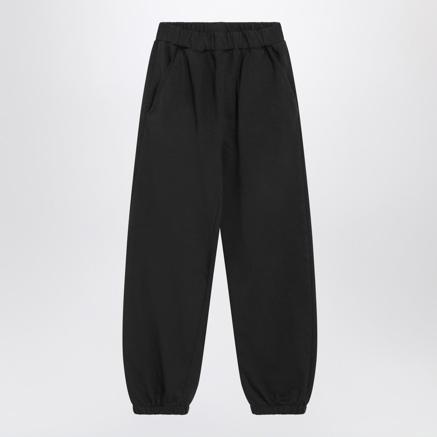 DOUUOD Pantalone jogging nero in cotone