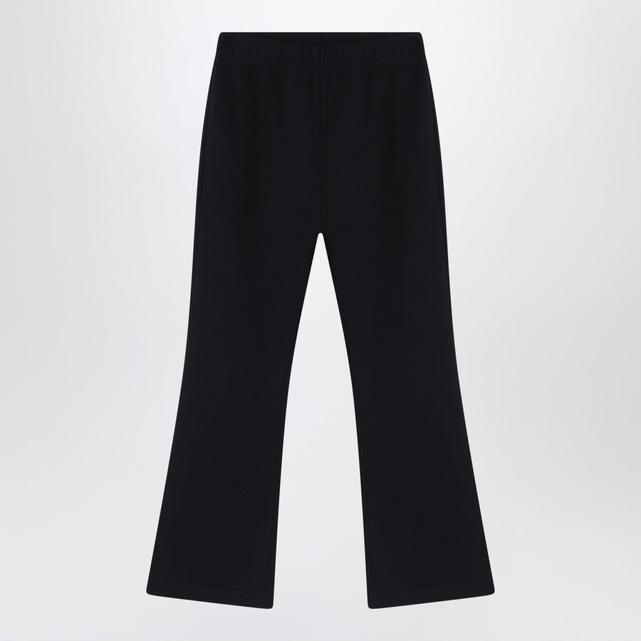 DOUUOD Pantalone nero con patch logo
