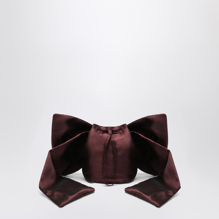 DOUUOD Borsa Adda con fiocco marrone