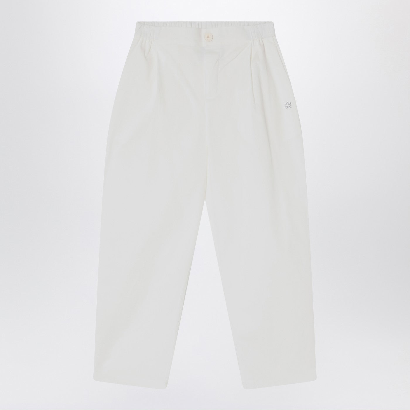 DOUUOD Pantalone avorio in cotone