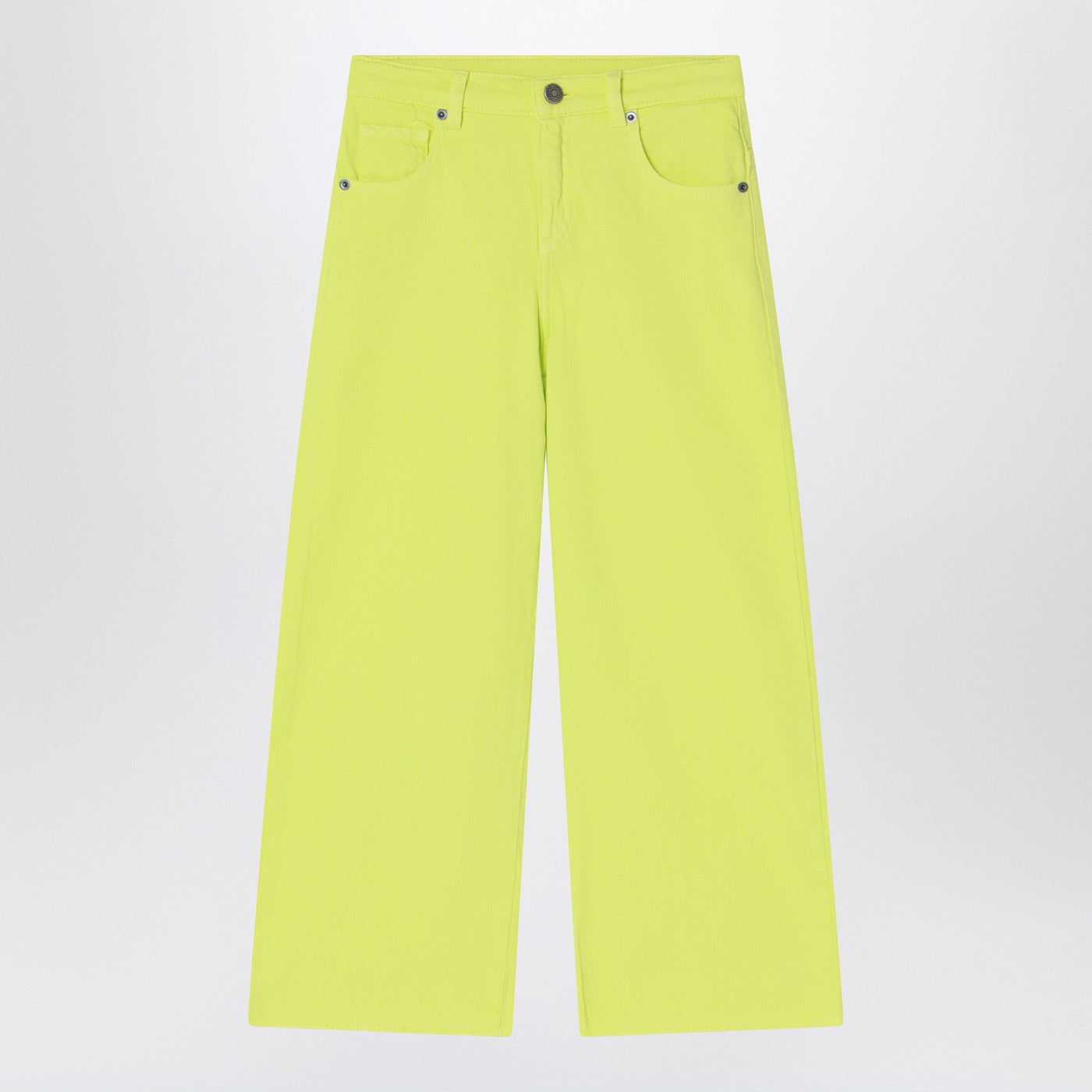DOUUOD Pantalone giallo lime in cotone