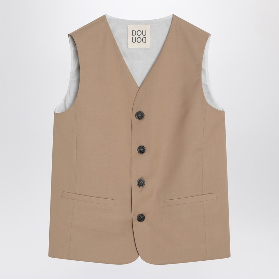 DOUUOD Giacca camicia Giocattolo beige
