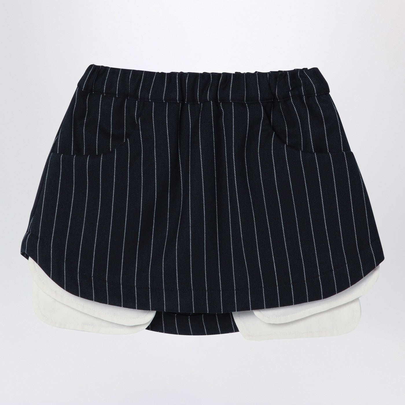 DOUUOD Gonna Grace blu navy gessata