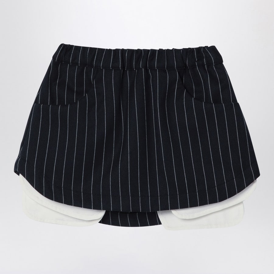 DOUUOD Gonna Grace blu navy gessata