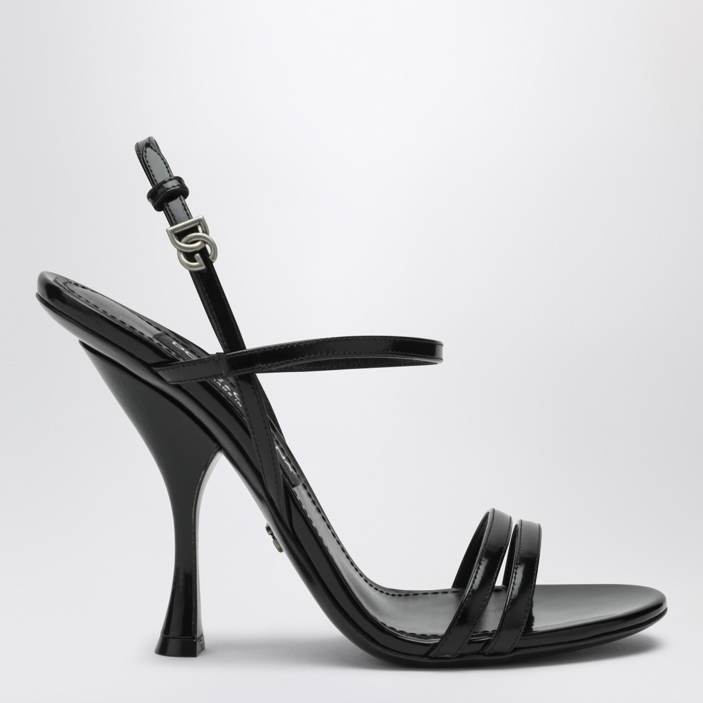 Dolce & Gabbana Sandali in pelle di vitello lucida neri