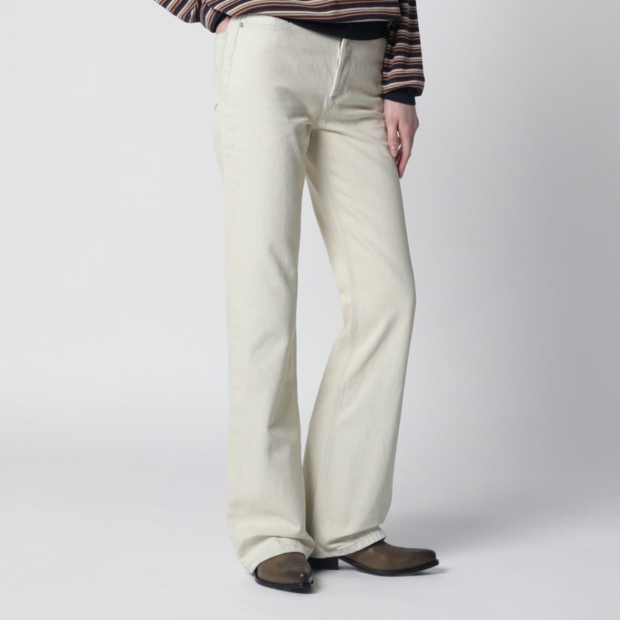 A.P.C. Jeans bianco effetto schiarito, view 3