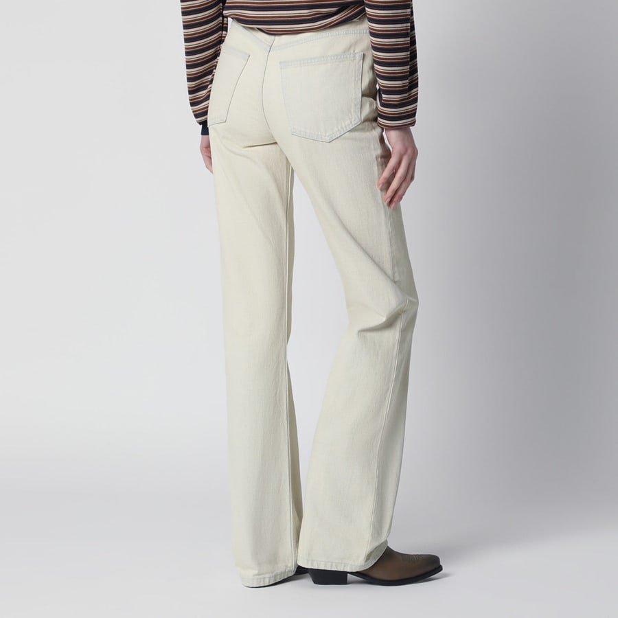 A.P.C. Jeans bianco effetto schiarito, view 4