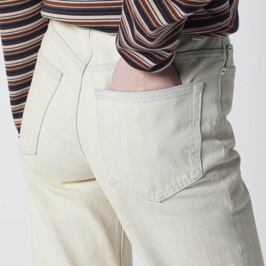 A.P.C. Jeans bianco effetto schiarito, view 5