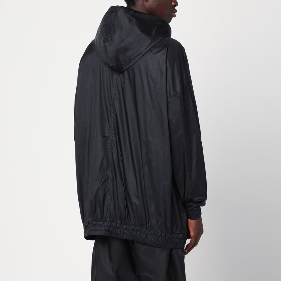 Champion x Rick Owens Giacca leggera con zip nera in nylon, view 3