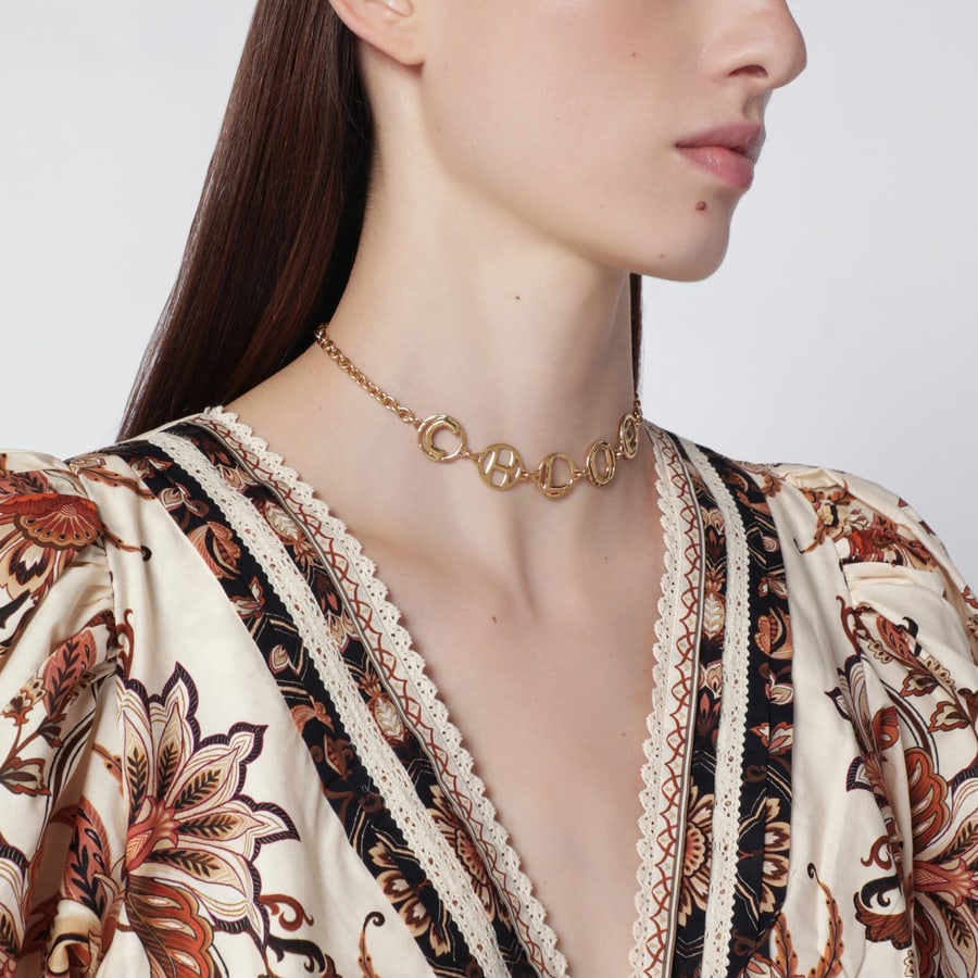 Chloé Chocker Chloé Script Vintage Gold, view 2