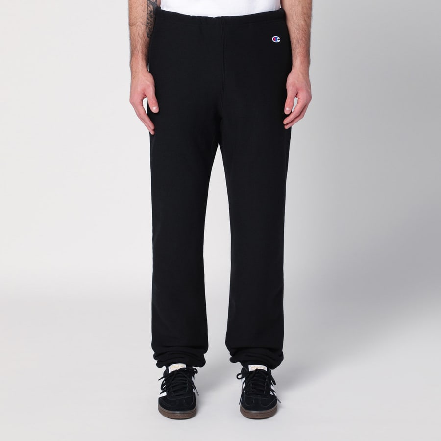 CHAMPION Pantalone jogging nero in cotone