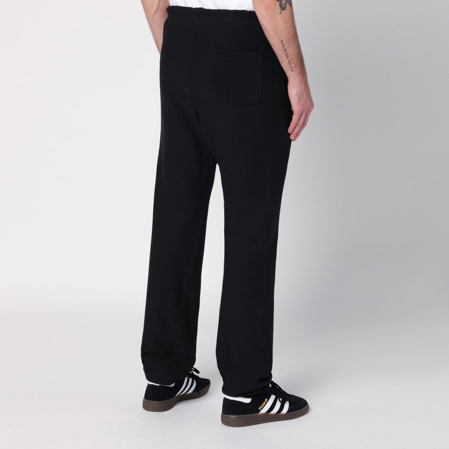 CHAMPION Pantalone jogging nero in cotone, view 4