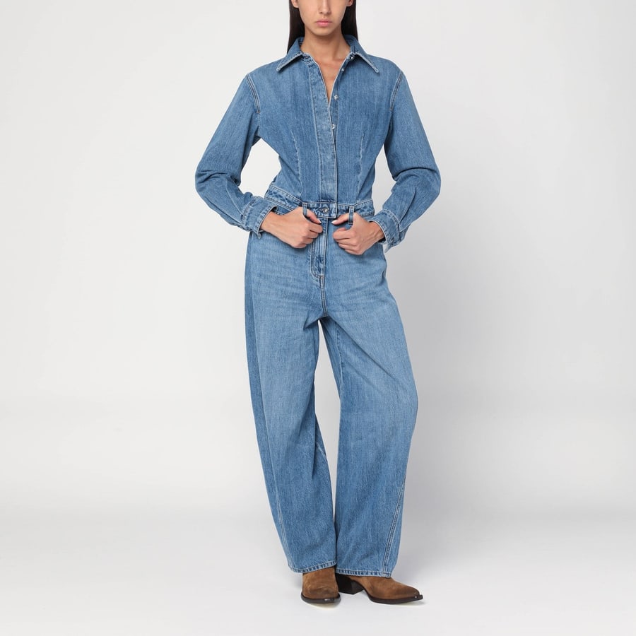 Givenchy Tuta blu chiaro in denim