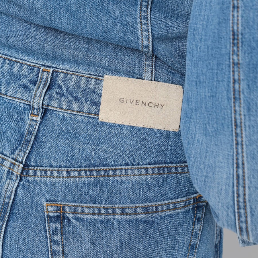 Givenchy Tuta blu chiaro in denim, view 4