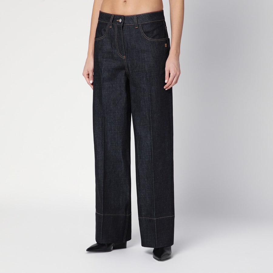 Givenchy Jeans blu scuro in denim, view 3