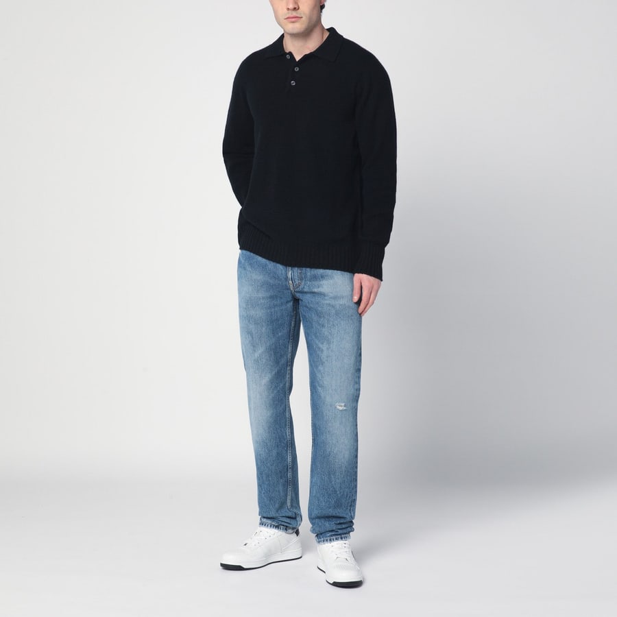 Givenchy Jeans blu in denim slavato, view 2