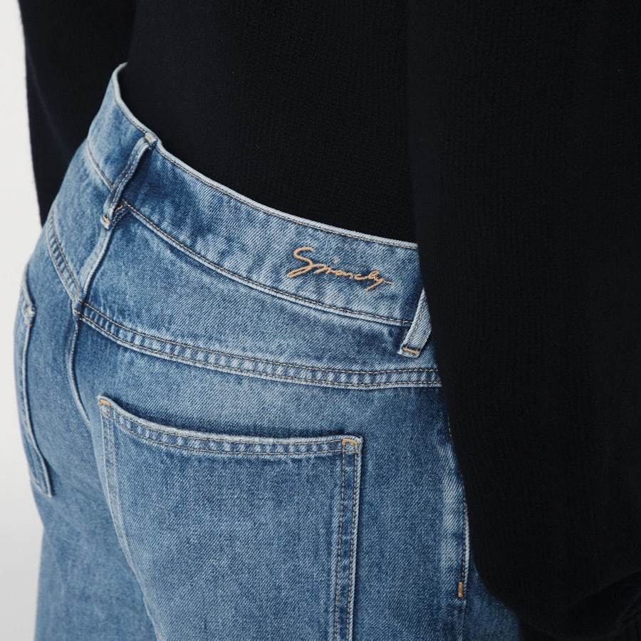 Givenchy Jeans blu in denim slavato, view 5