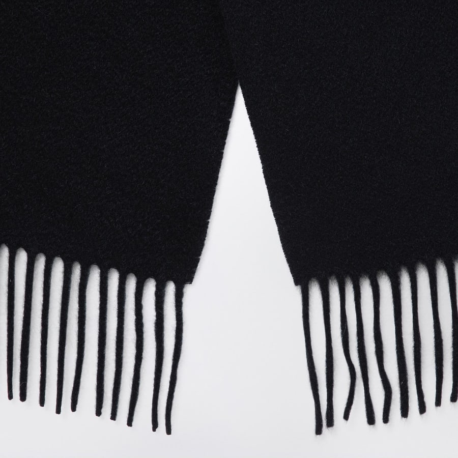DESTIN SURL Sciarpa nera in cashmere, view 3