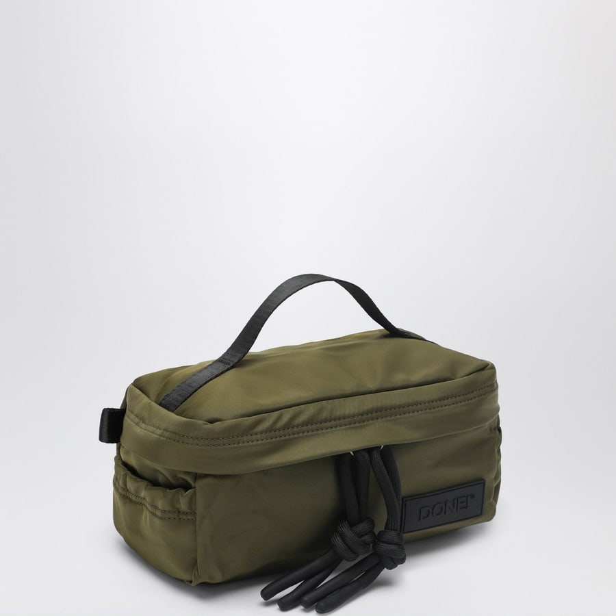 DONE! Beauty case verde in nylon, view 2