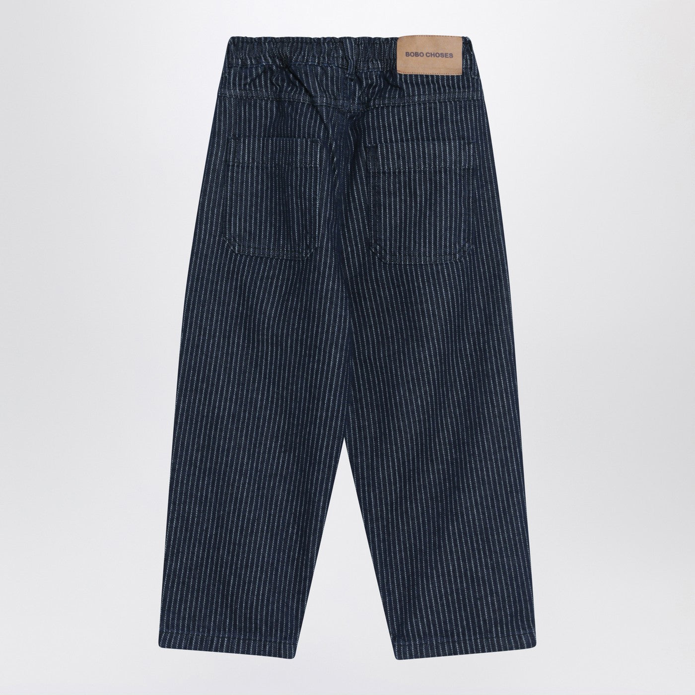 BOBO CHOSES Jeans blu navy a righine, view 2