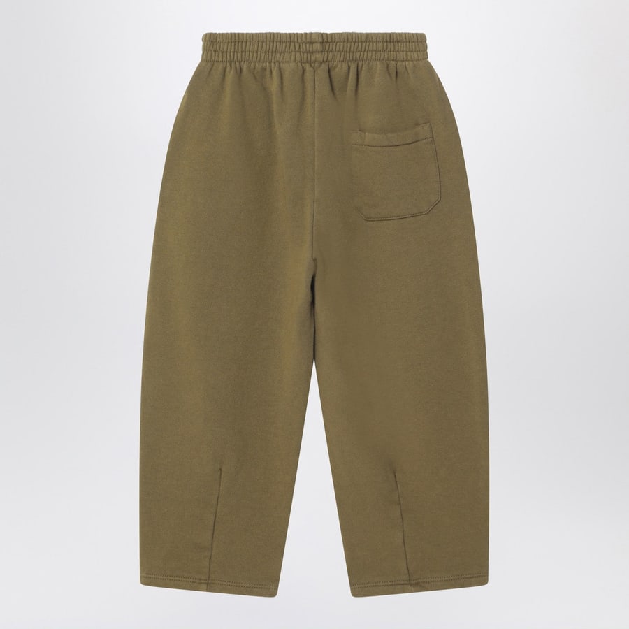 BOBO CHOSES Pantalone jogging verde kaki, view 2