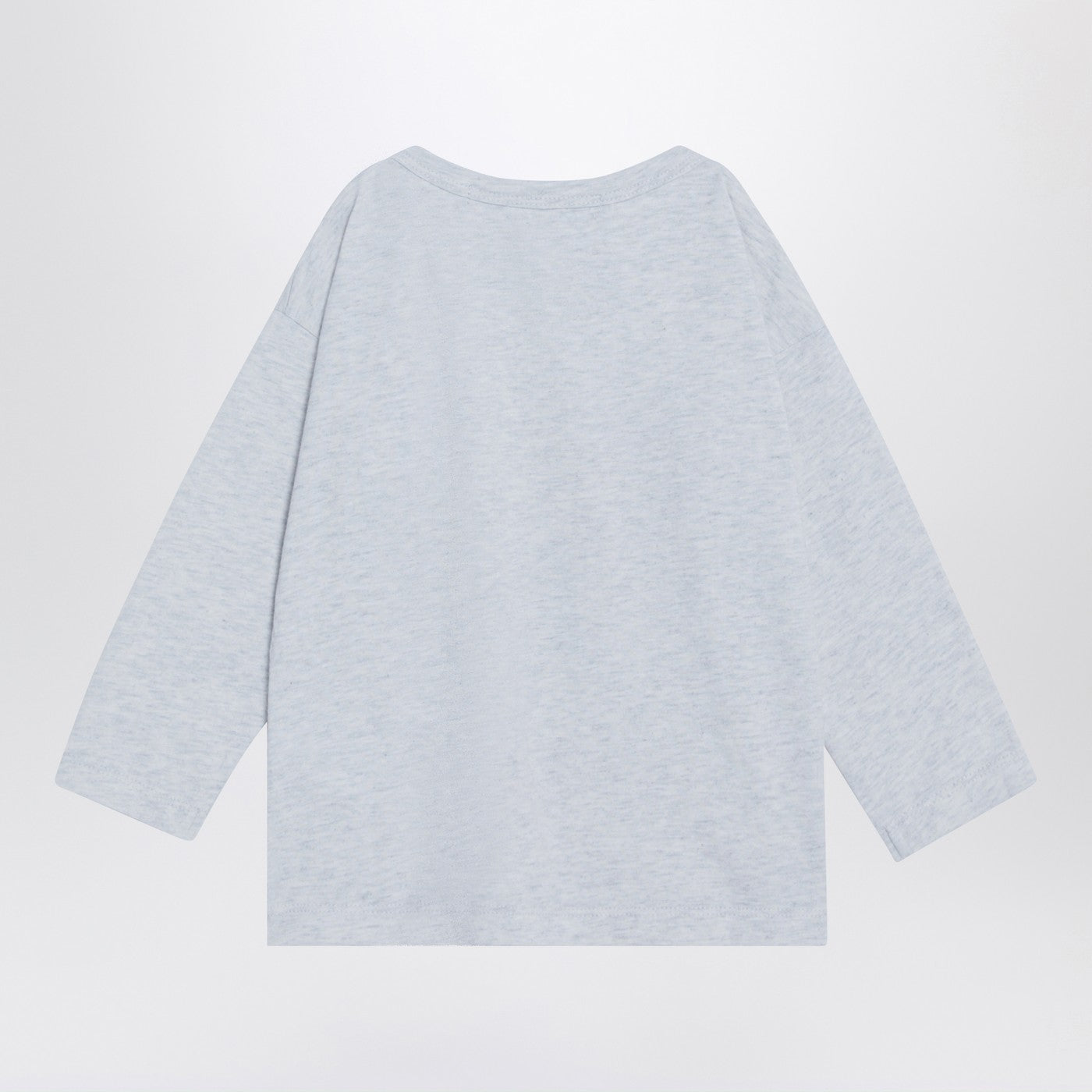 BOBO CHOSES Maglia grigia chiara in cotone, view 2
