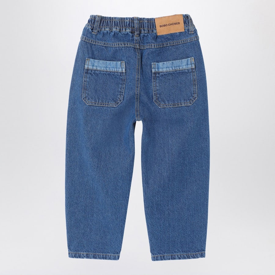 BOBO CHOSES Jeans Funny Face blu, view 2