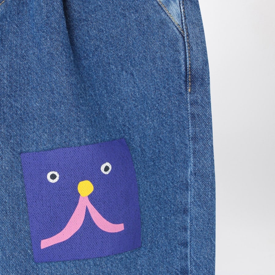 BOBO CHOSES Jeans Funny Face blu, view 3