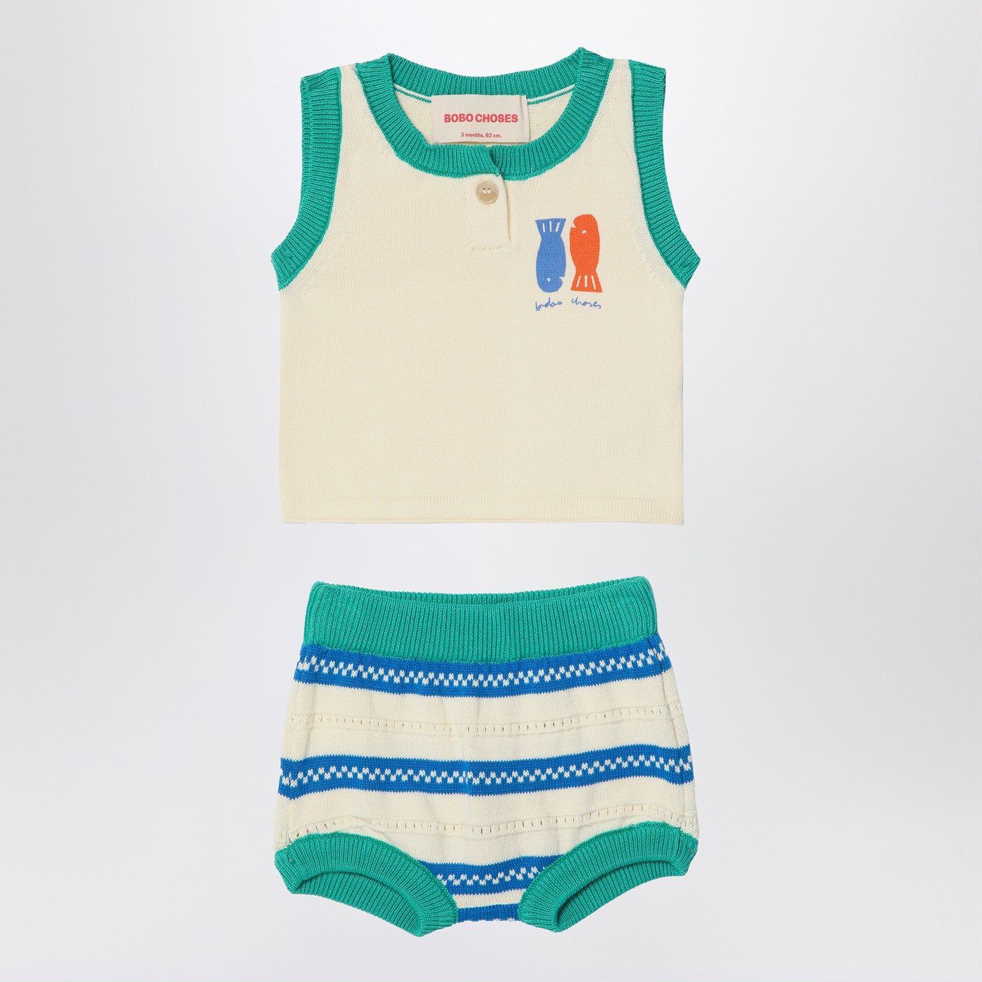 BOBO CHOSES Giacca color-block in denim