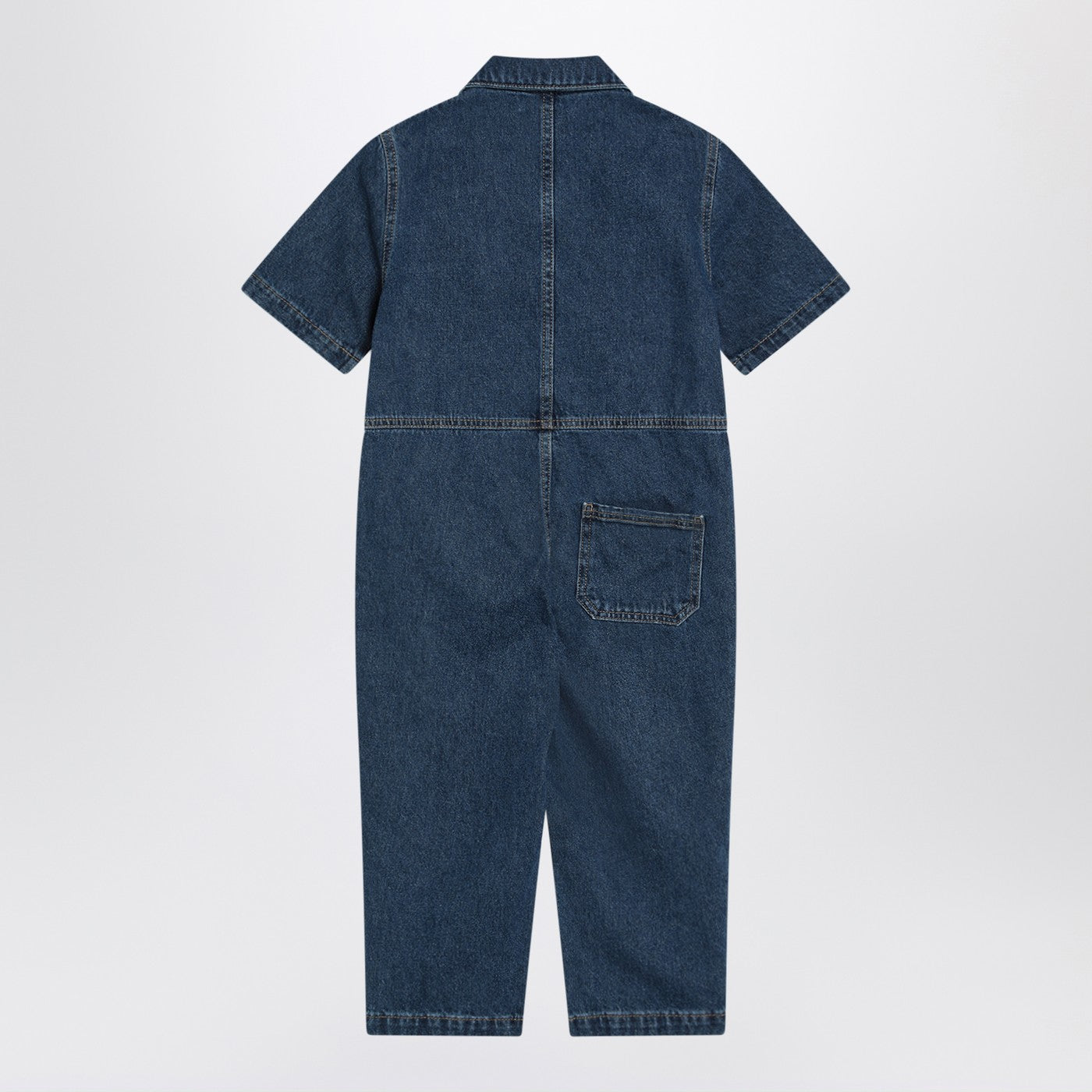 BOBO CHOSES Tuta Joy blu in denim, view 2