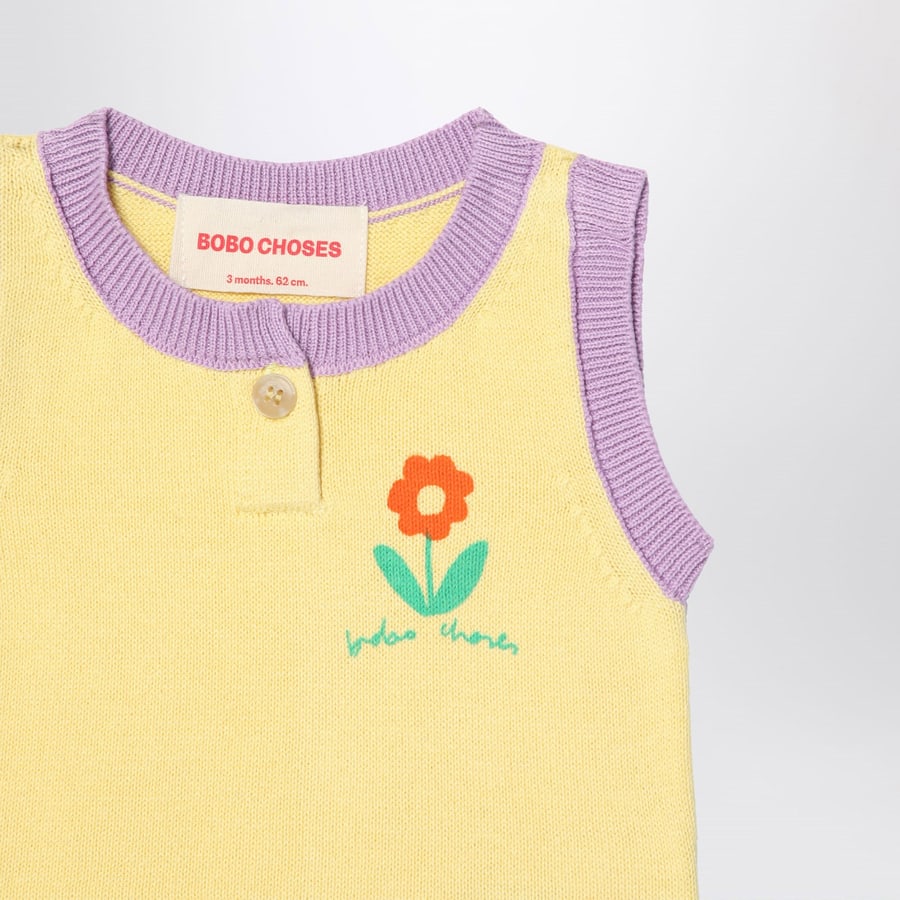 BOBO CHOSES Set due pezzi giallo chiaro con fiore, view 3