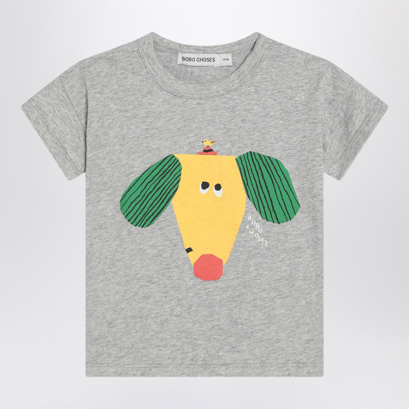BOBO CHOSES T-shirt Happy Dog grigia