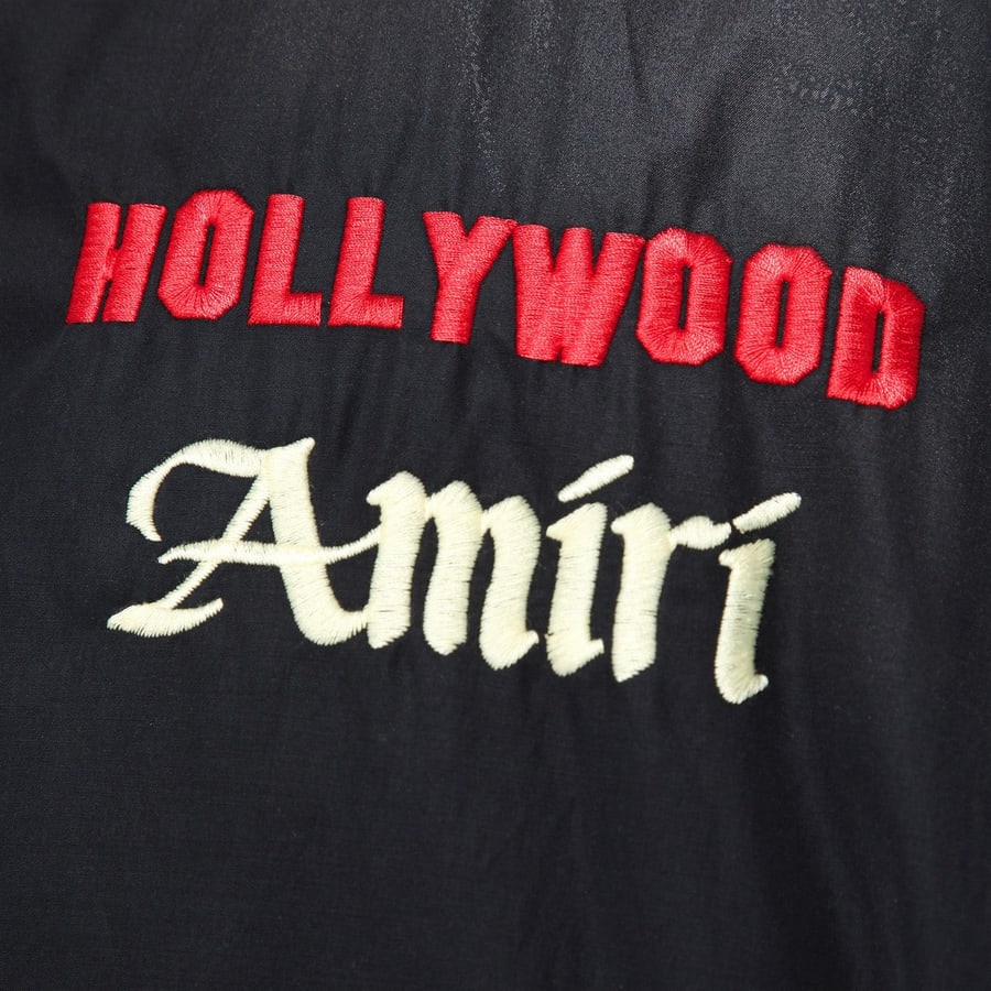 Amiri Bomber nero in cotone e nylon, view 4