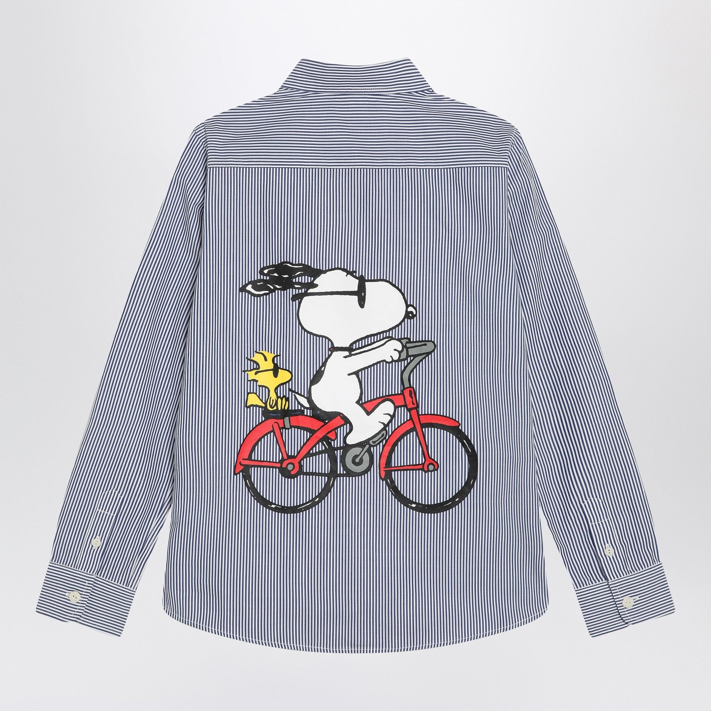 MC2 SAINT BARTH Camicia Agnes a righe con stampa Snoopy, view 2