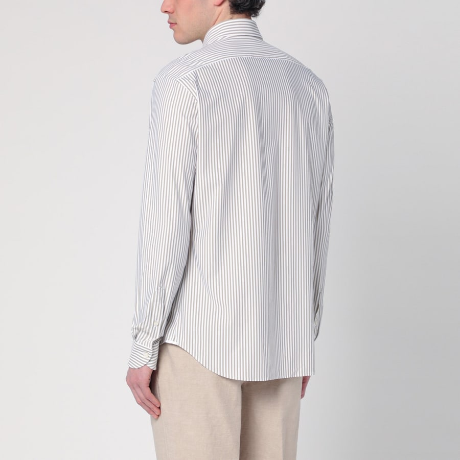 XACUS Camicia a righe bianca/beige, view 3