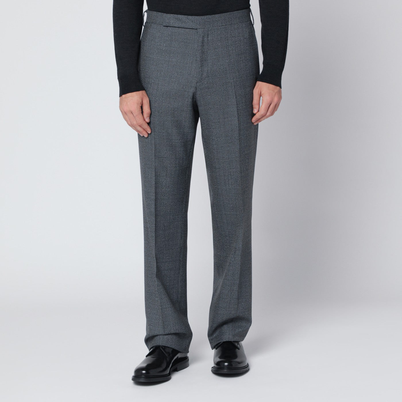 LARDINI Pantaloni grigi in lana