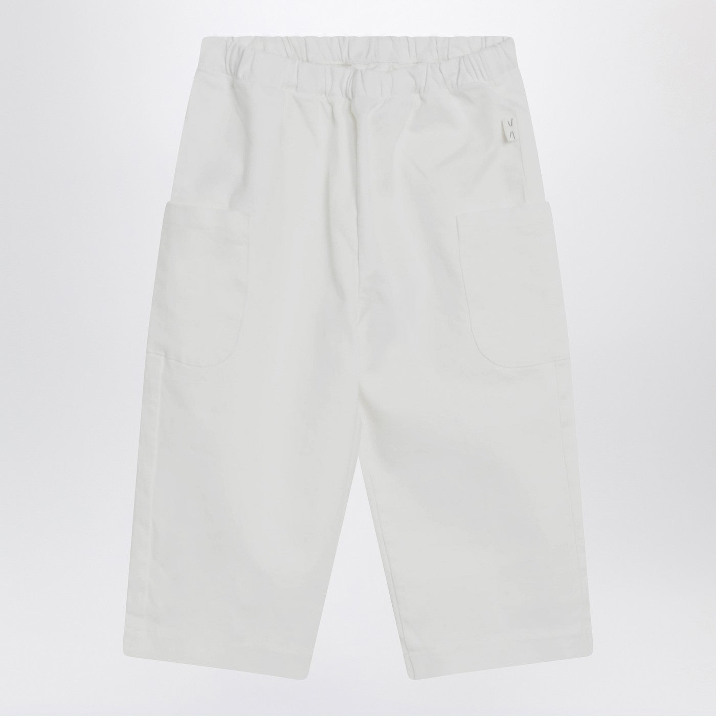 TEDDY & MINOU Pantalone bianco latte in cotone