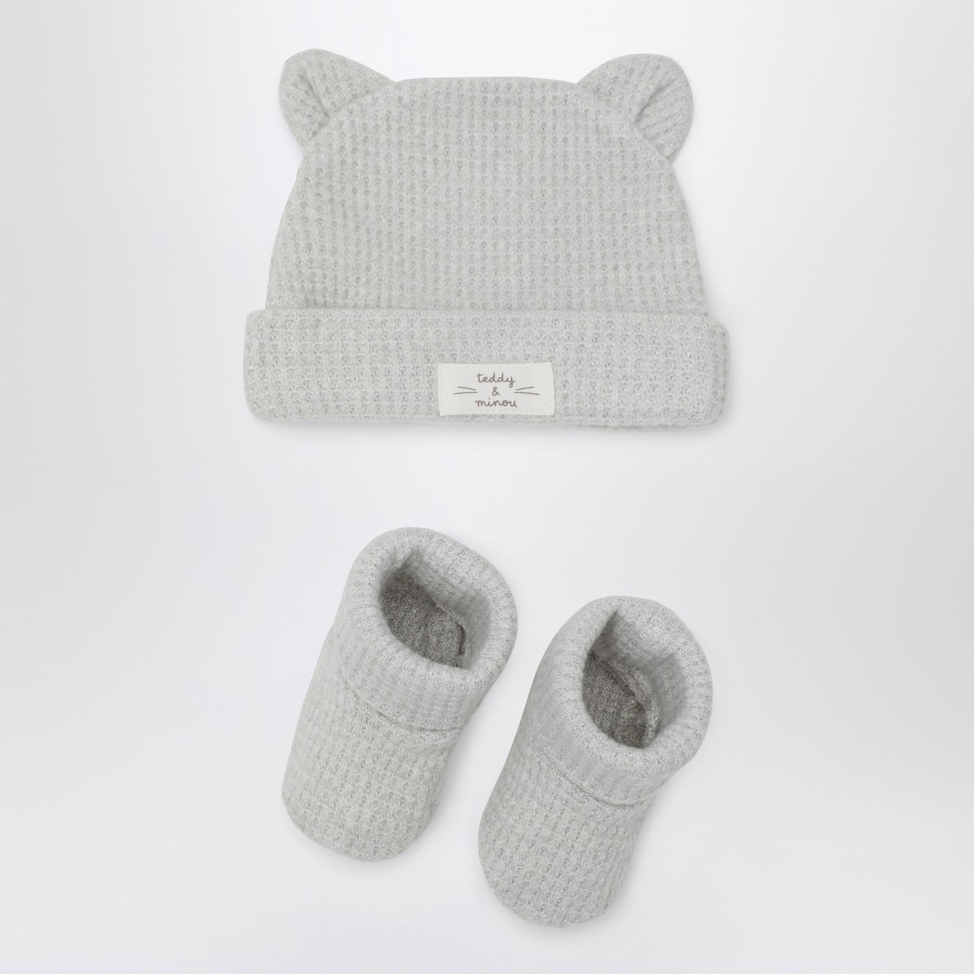 TEDDY & MINOU Set due pezzi color pomice