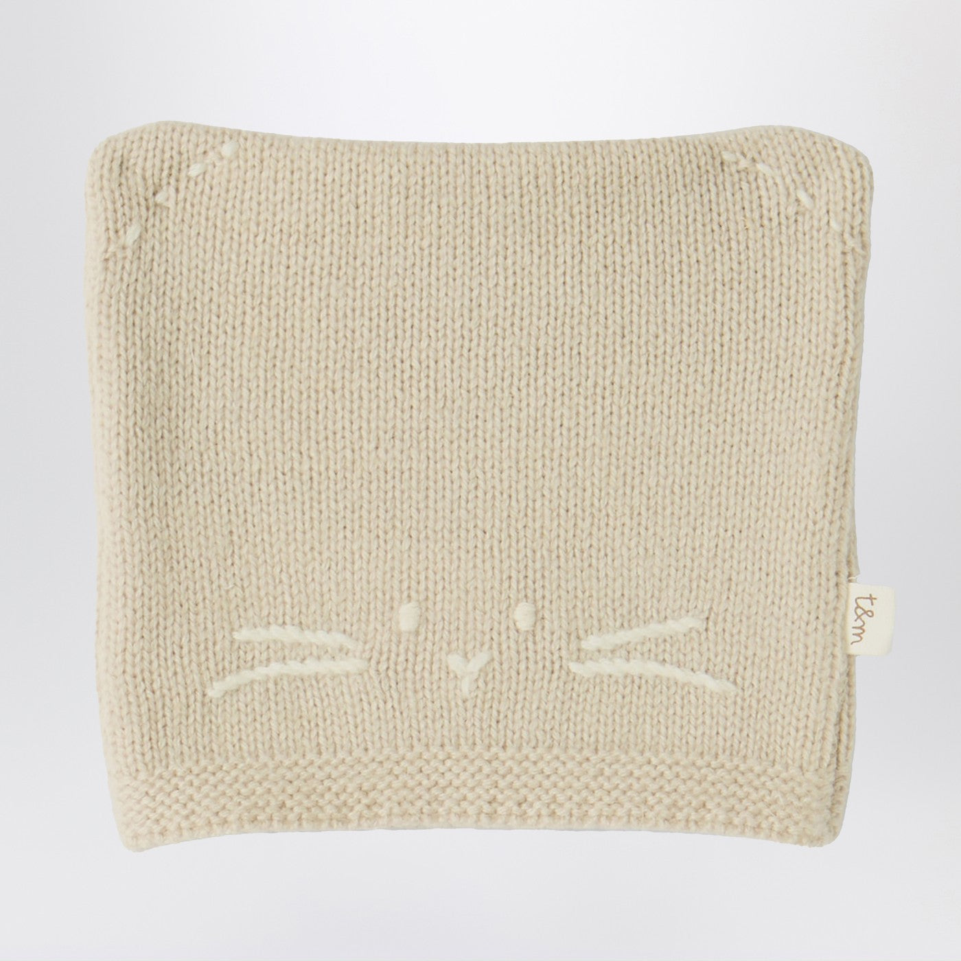 TEDDY & MINOU Set in maglia beige con berretto e scarpe, view 2