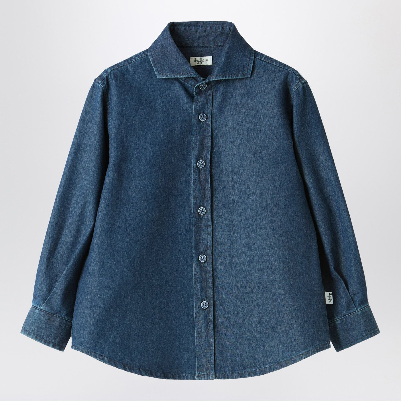 IL GUFO Camicia blu in denim