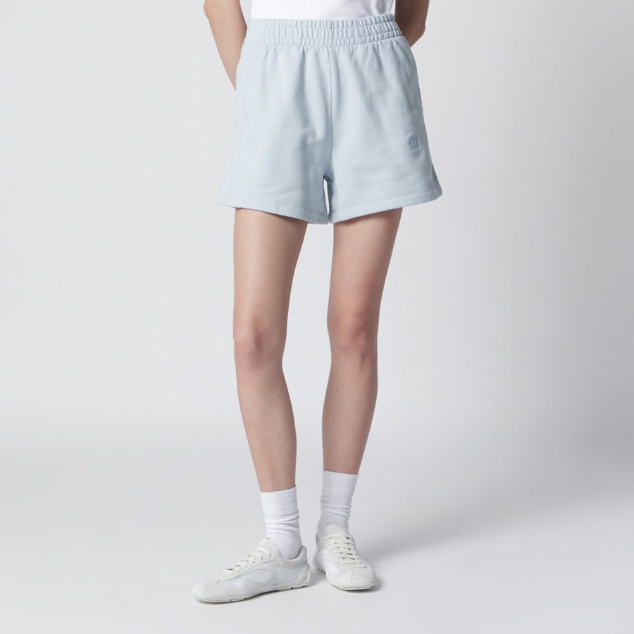 Anine Bing Shorts azzurro chiaro in cotone