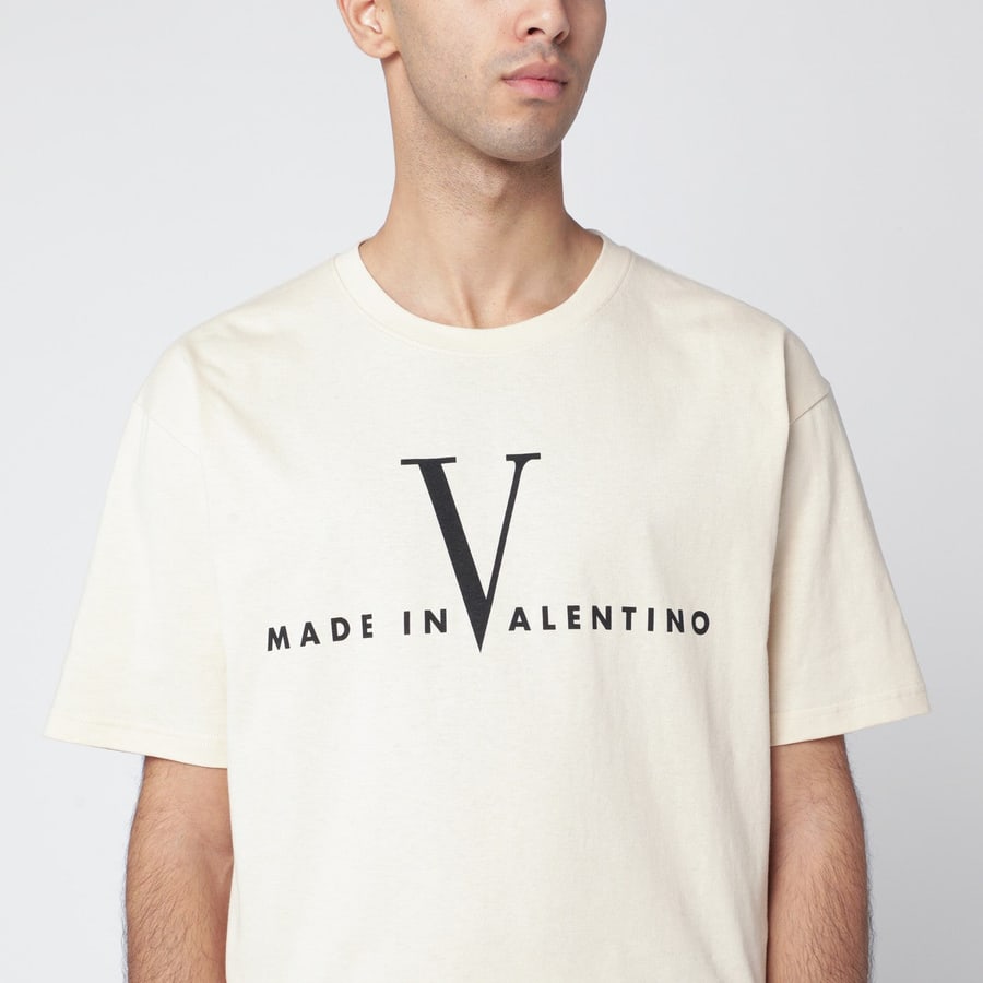 Valentino Garavani T-shirt color burro Made In Valentino, view 4